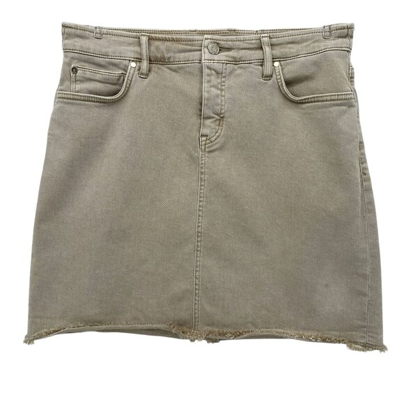 Tommy Bahama Womens Large Skirt Sea Glass Denim Short Sandstone Wash - Picture 1 of 8